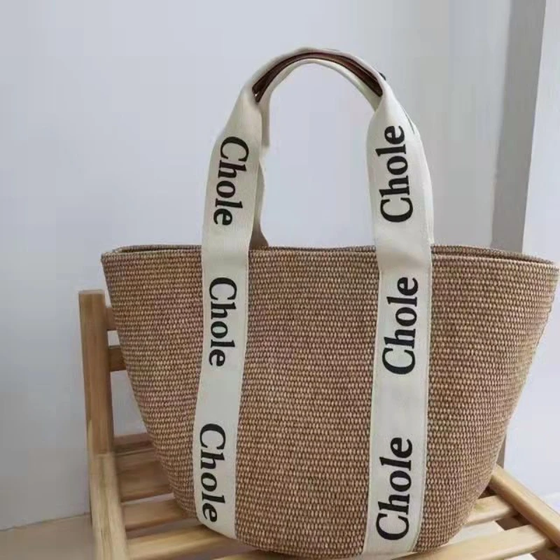 2023 Tote Bag Women Shoulder Bag Designer Holiday Style Straw Woven Totes New Summer Large-capacity Casual Bucket Handbag Cc Sac
