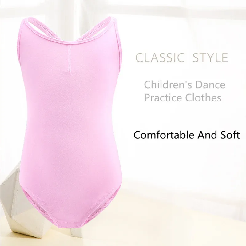 Двойной ремешок камзол гимнастический купальник для девочек занятий балетом