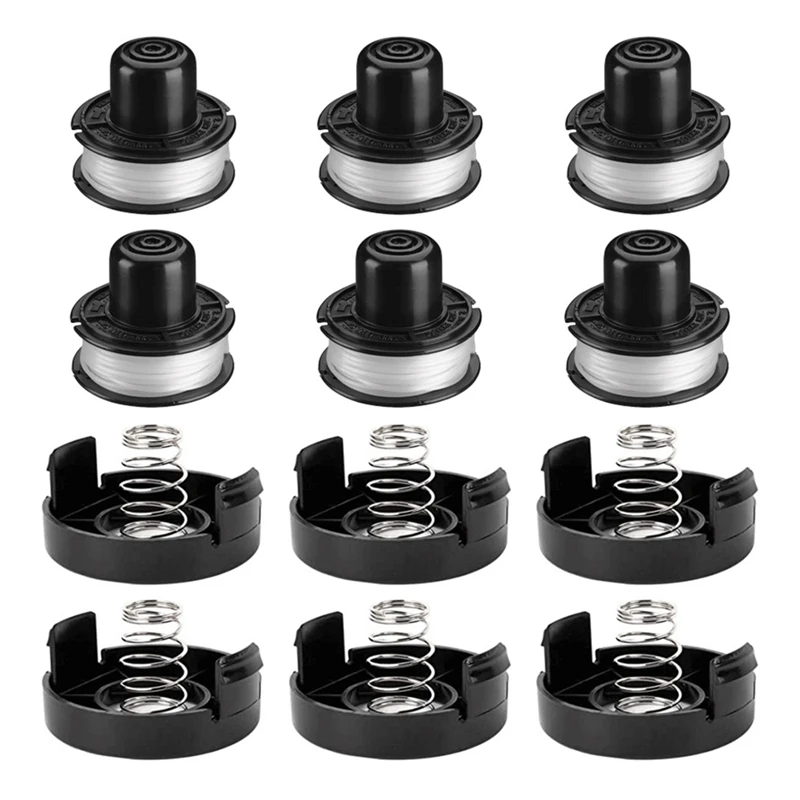 

6Set RS136 Replacement Spool For , GE600 CST800 ST4000 ST4500 With 20Ft 0.065 Inch String Trimmer Line