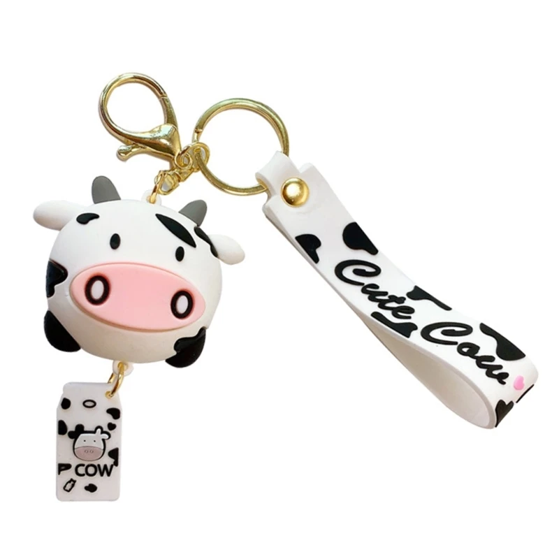 

Кольца для ключей из коровьей кожи, подвеска для сумки, аксессуары, украшения для автомобильных ключей, подарок для женщин и девушек