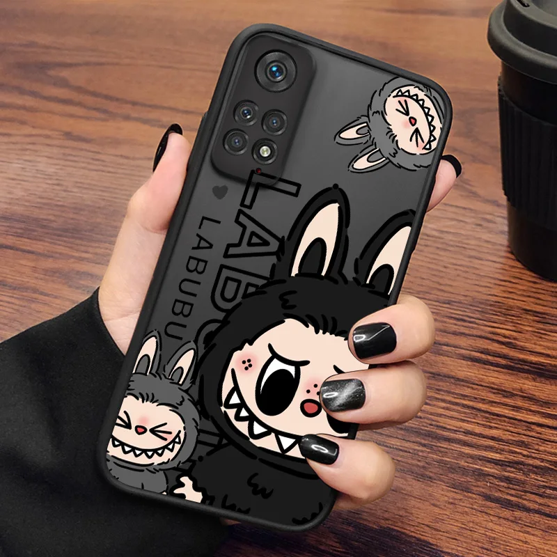 Новый чехол для телефона Kawaii Cute Labubu Xiaomi Redmi Note 13 12S 12 11T 11 11S 10S 10 9T 9S 9 матовый