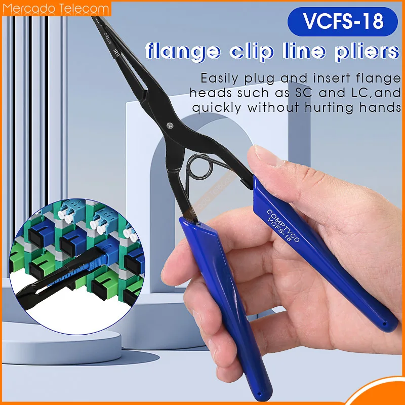 

VCFS-18 Fiber Optic Room Tools Optical Fiber Flange Clip Line Pliers SC/LC Connector Plug Clamp Pull Tool