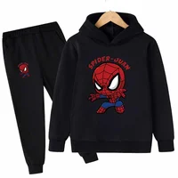 Fashion Marvel Spiderman Baby Boys Girl Clothes Sets Baby Children Clothing Set Kids Sports Sweatshirt Pants 2Pcs Suits Outfits
