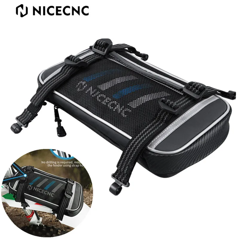 

Dirt Bike Motorcycle Front Fender Storage Bag Waterproof Universal Motorbike Off-Road Tool Bag for KTM Duke 390 Adventure Suzuki