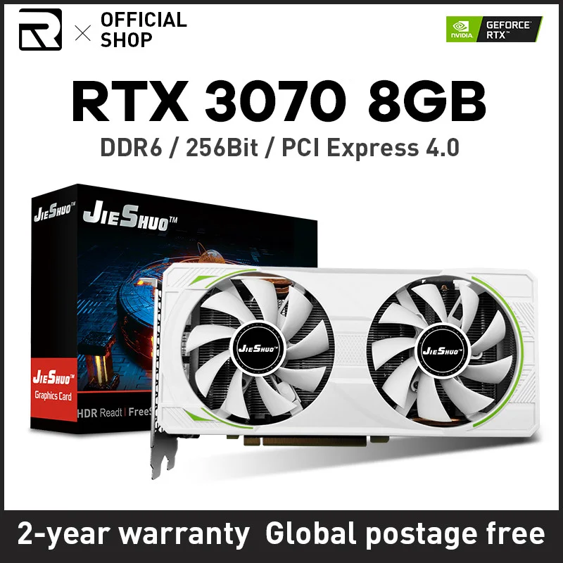 

Игровая видеокарта Nvidia Rtx3070, 8 ГБ, 3070 дюйма