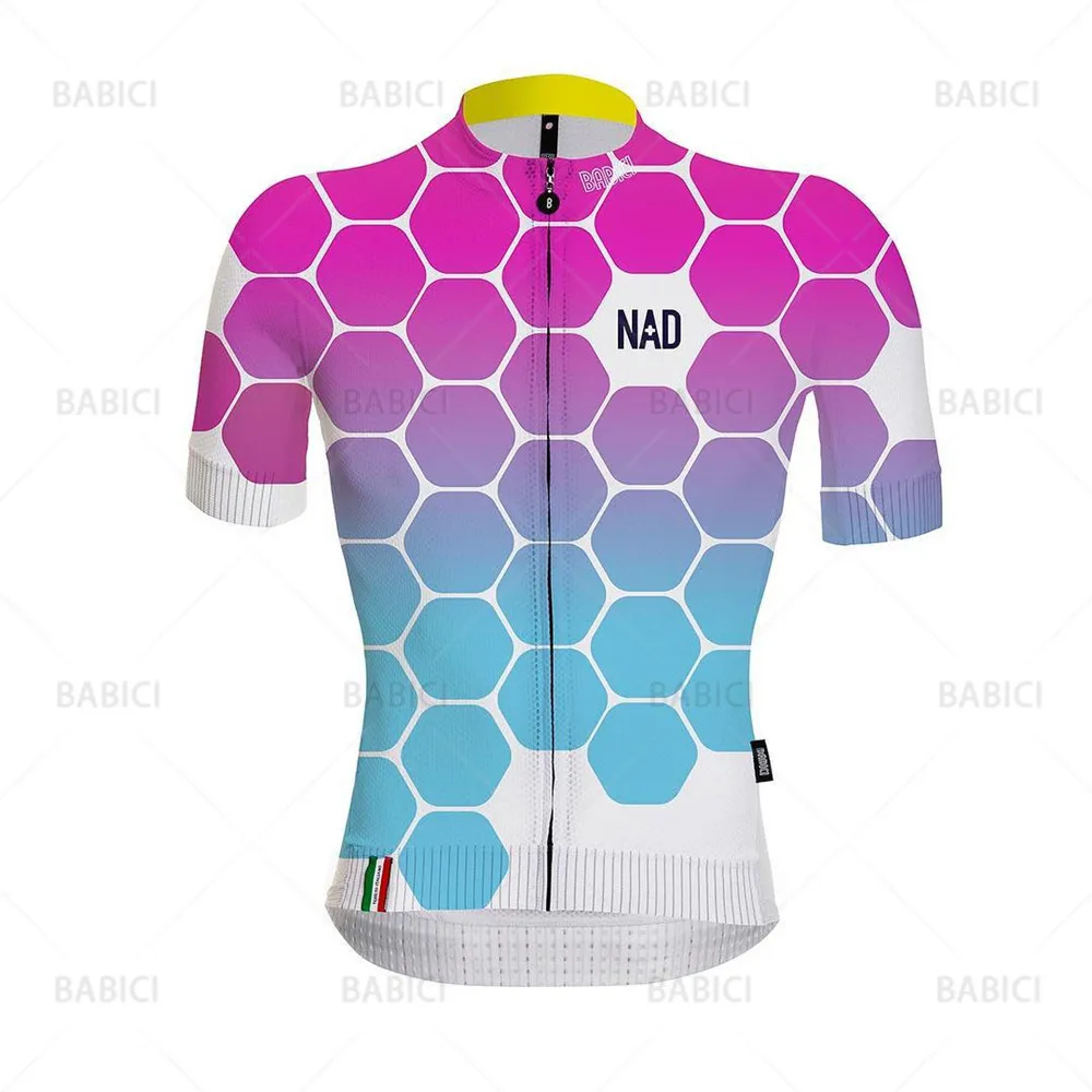 

BABICI Mens Cycling Jersey Summer Bicycle Clothing Road MTB Bib Pants Short Sleeve Breathable Wear Top Maillot Ciclismo Hombre