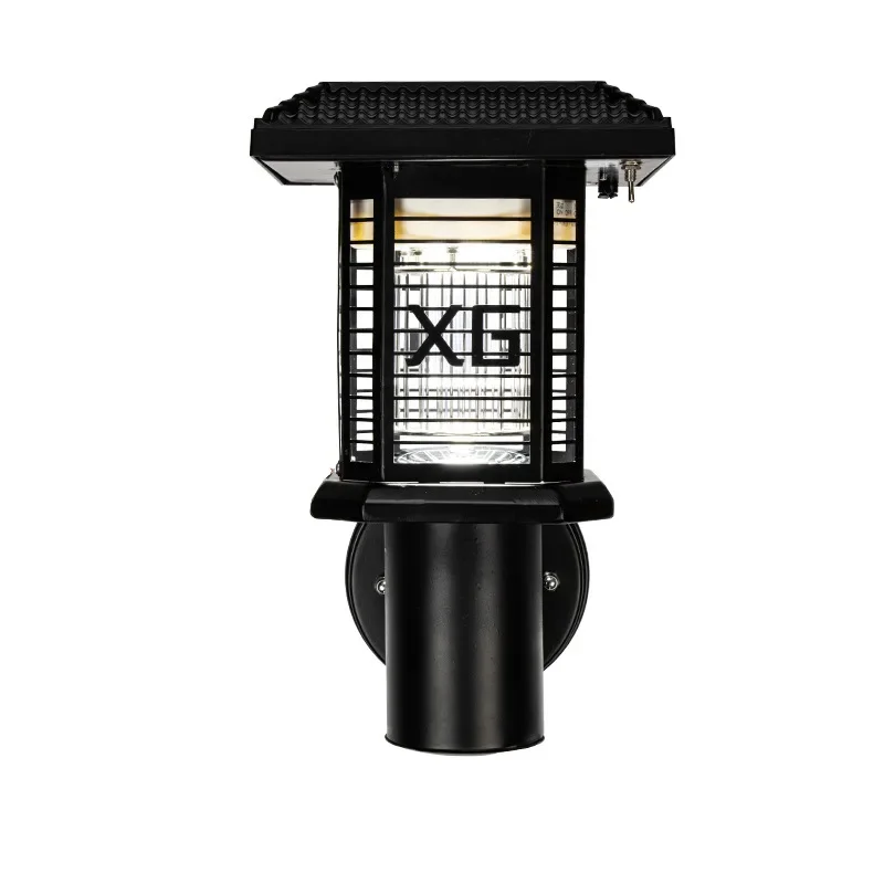 KARLOS Солнечная лампа от комаров Современный уличный черный настенный светильник