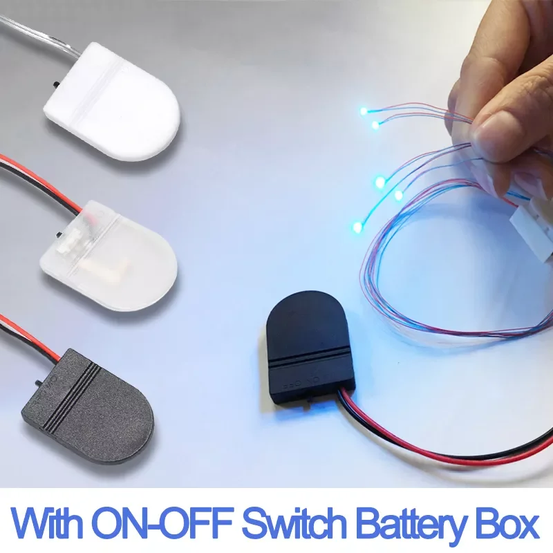 

CR2032 Button Coin Cell Battery Socket Holder Case High quality DIY Battery Storage Box With ON-OFF Switch 3V Battery Box