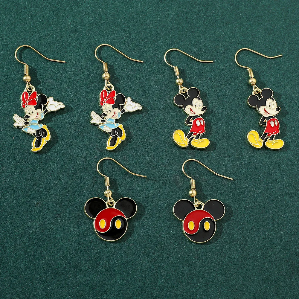 Серьги-подвески Минни Маус серьги Микки ювелирные изделия ручной работы
