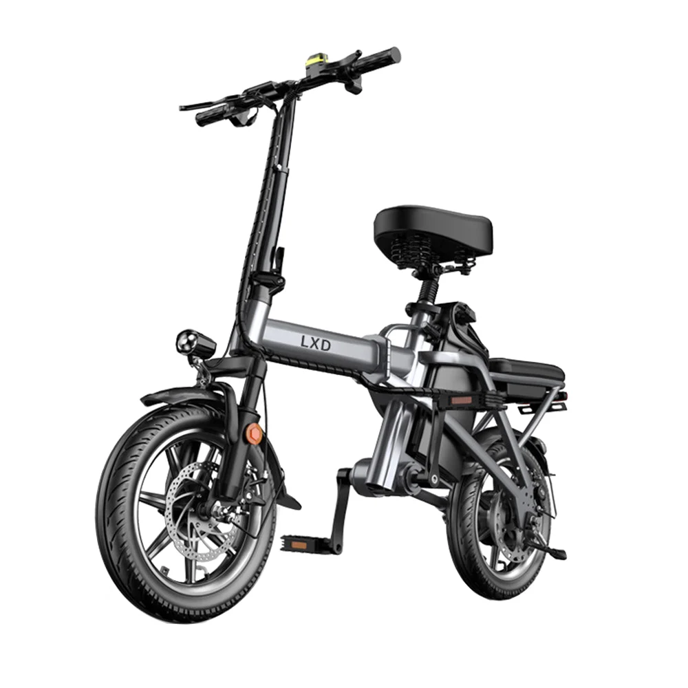 

Chainless Electric Bike Foldable Bicycle Seven Fold Shock Absorption Front And Rear Disc Brakes GPS Anti Theft System