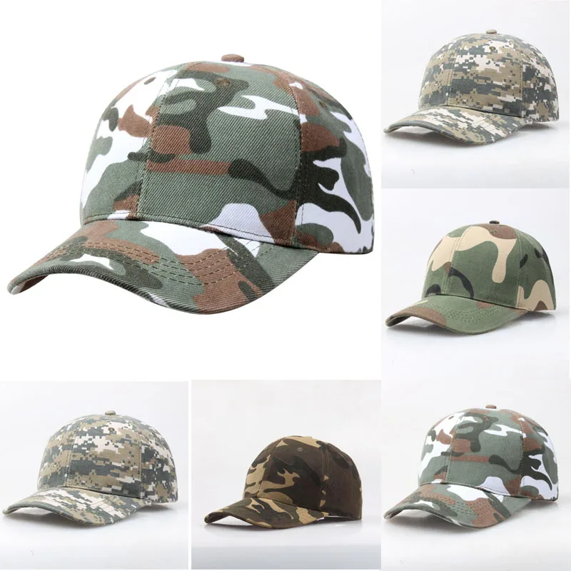 

2022 New Camouflage Baseball Cap For Women Men Sun Protection Outdoor Cap Breathable Dustproof Tactical Hat Adjustable Sport Cap