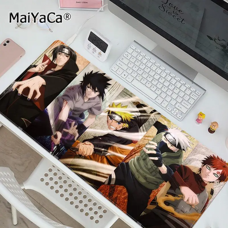 BANDAI Kakashi Gaara Sasuke Naruto Large Keyboard Mat Table Mat Students Gamer Desktop Mousepad Gaming Mouse Pad Office Desk
