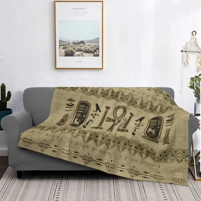 

Мягкое дышащее одеяло с 3D-принтом в виде египетского креста