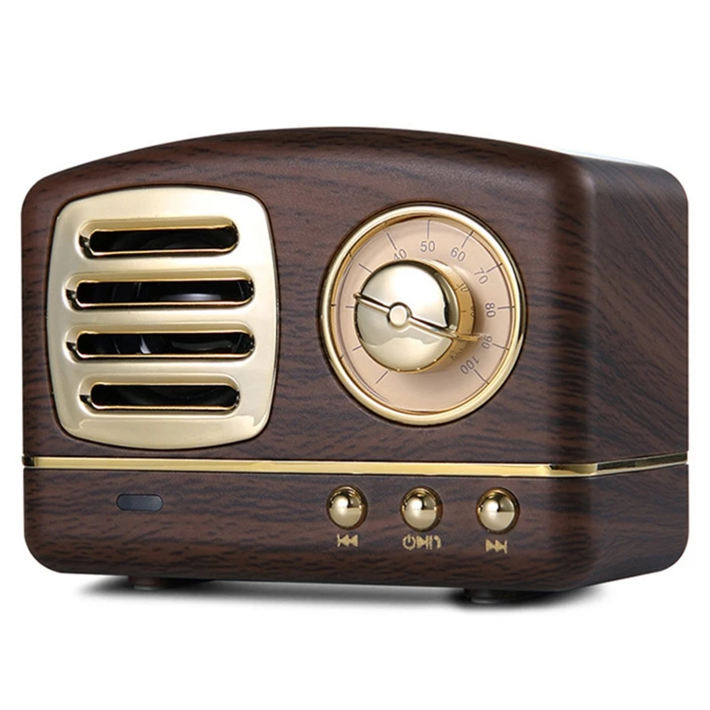 

Retro Speaker HM11 Wireless Mini Speakers Loudspeaker Bass Nostalgic Heavy Bass 3D Stereo Hifi Sound TF USB AUX