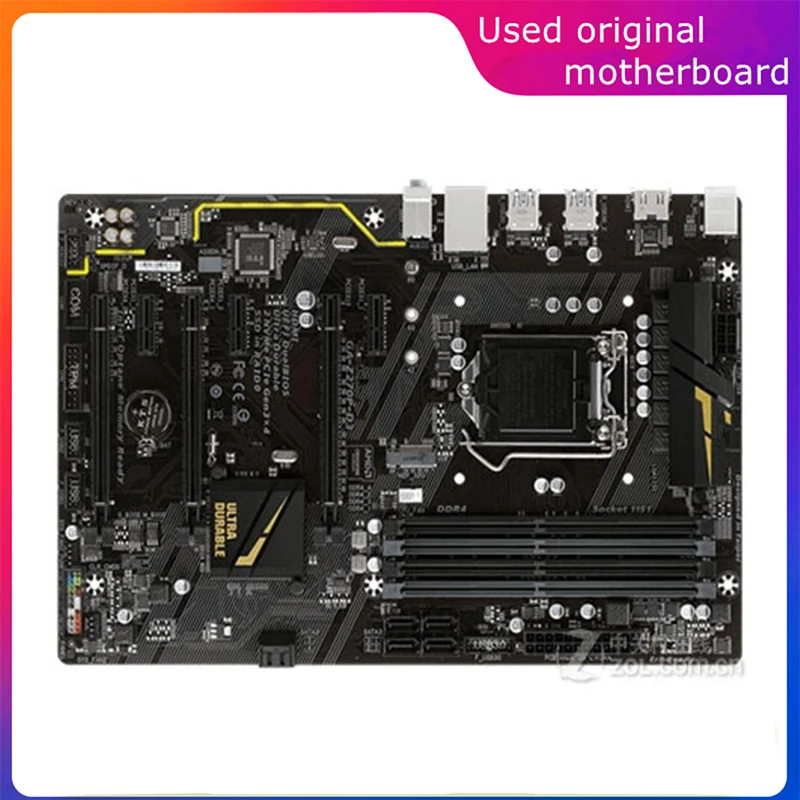 

Б/у материнская плата LGA 1151 для Intel Z270 Φ компьютера USB3.0 SATA3 DDR4 64G десктопная материнская плата