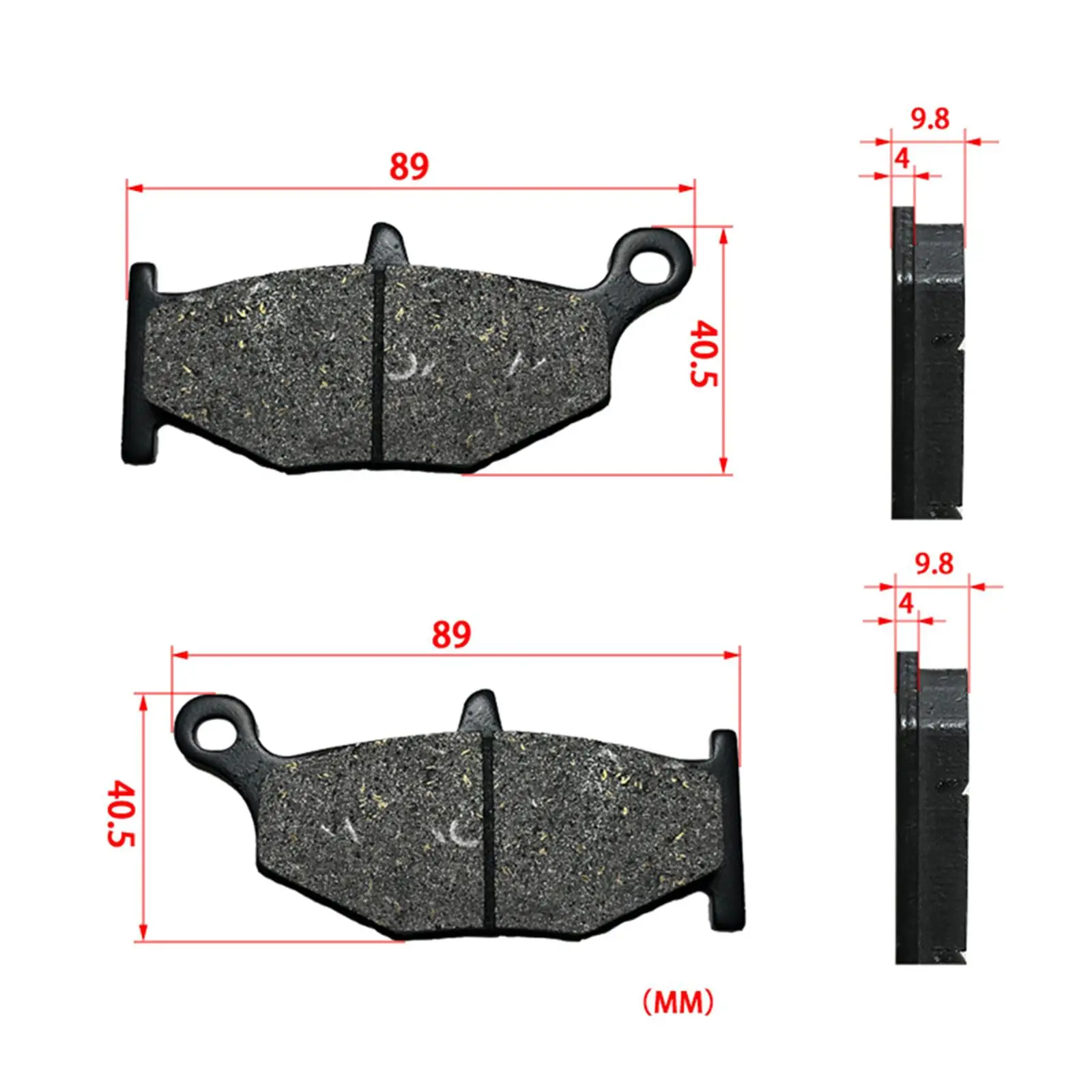 1 пара задних тормозных колодок мотоцикла простая установка износостойкие