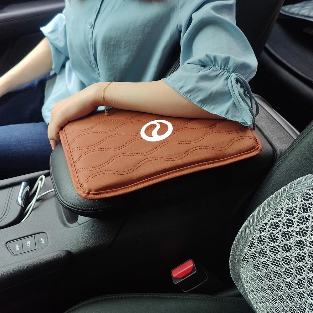 1 шт. кожаная Автомобильная подлокотная Подушка автомобильные подлокотники