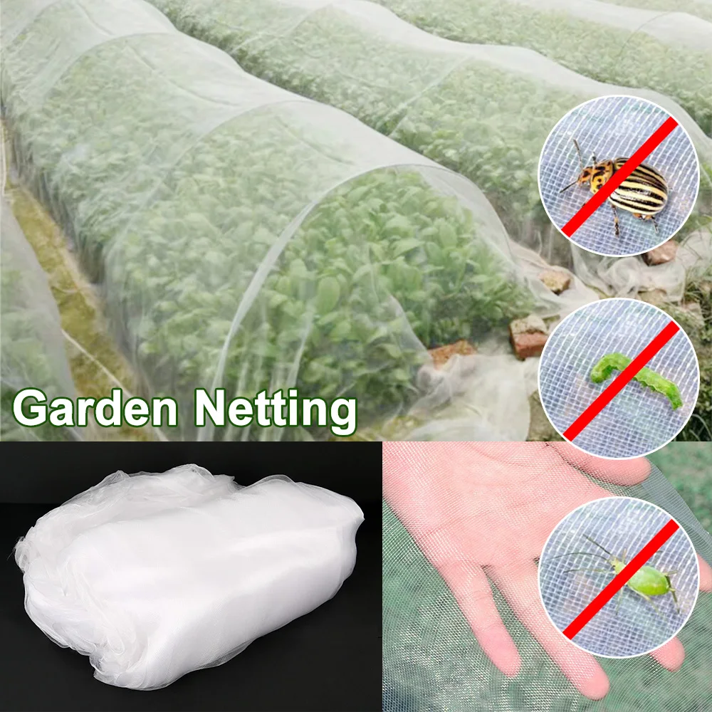 

Garden Vegetable Insect Protection Net Plant Flower Fruit Care Cover Network Greenhouse Pest Control Anti-bird Woven Mesh Net