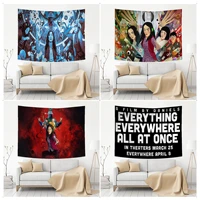everything everywhere all at once wall tapestry hippie flower wall carpets dorm decor decor blanket