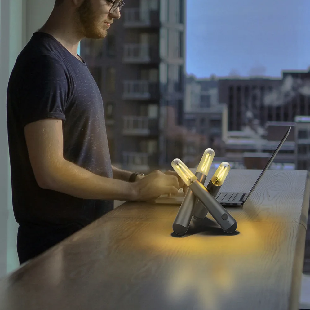 USB-свеча со спичками светодиодные фонари мини-лампа на дровах винтажное