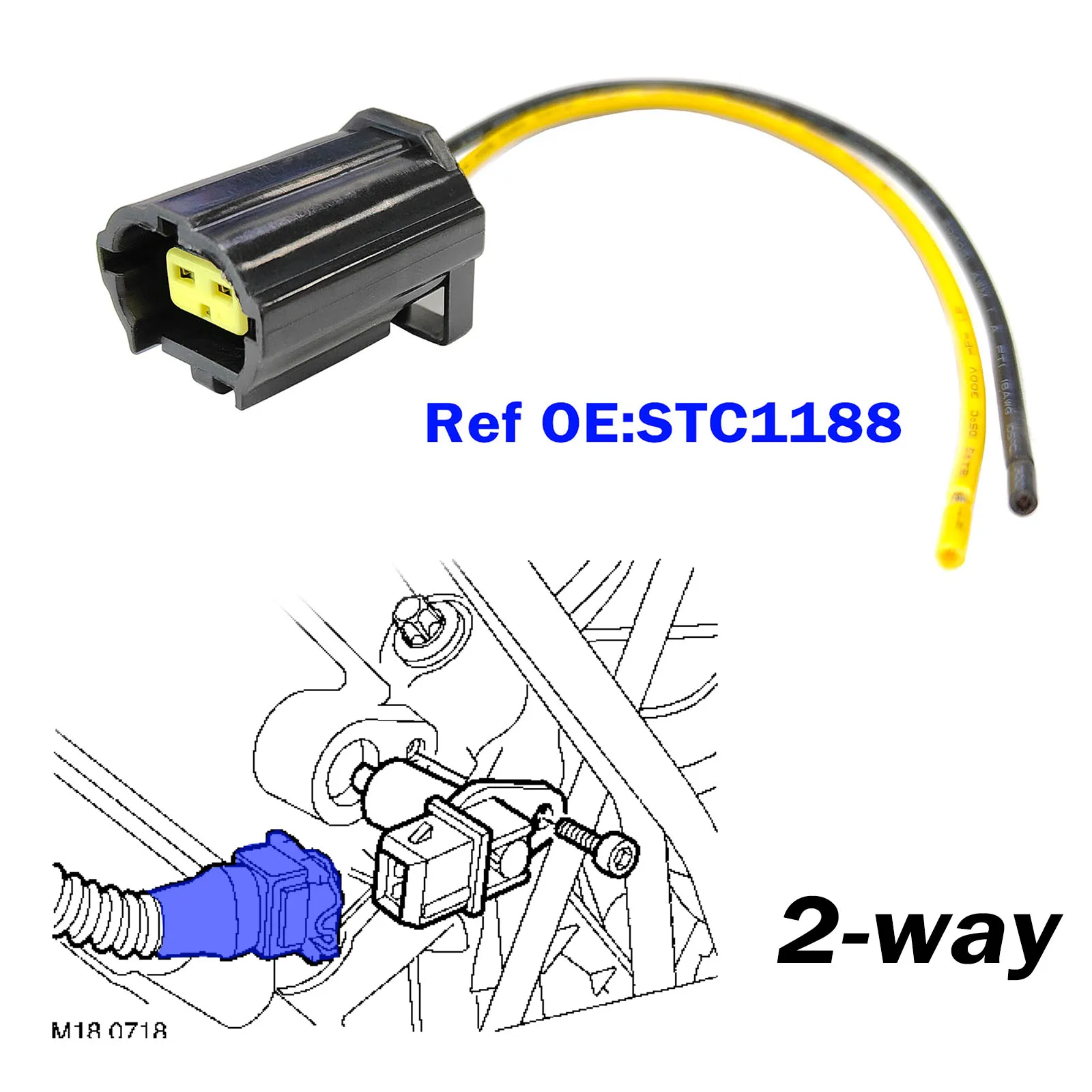 2 шт. для Land Range Rover Discovery Defender Td5 2-контактный разъем датчика шатуна угол положения