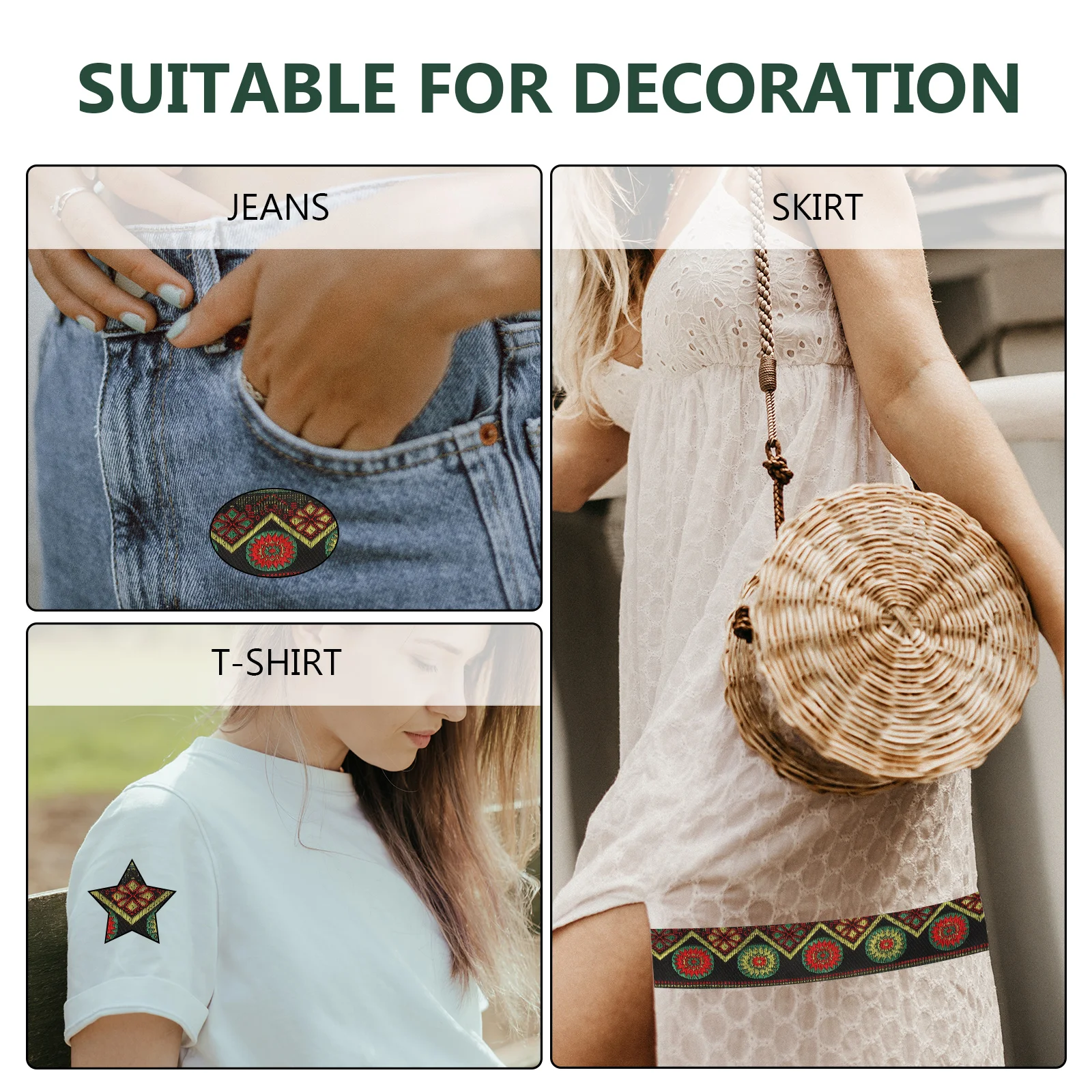 Ткань для плетения вышитая кружевная лента винтажный декор платье этническая