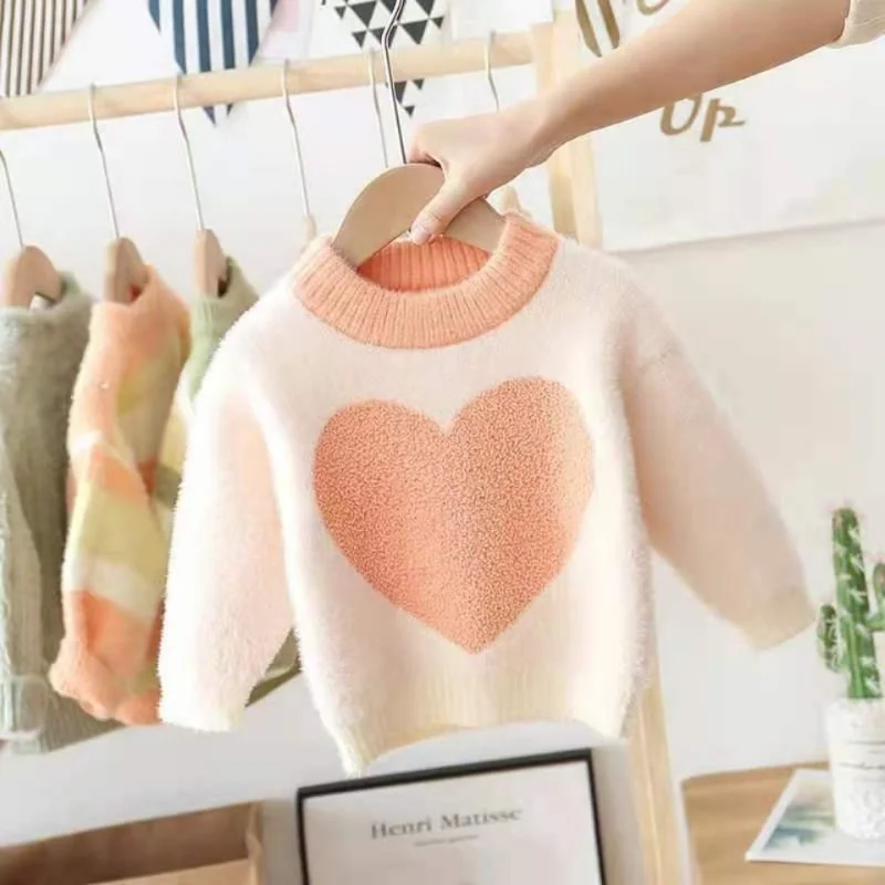 

Boys' and Girls' Autumn and Winter Sweaters with Long Sleeves for Warmth Knitted Sweater winter sweater