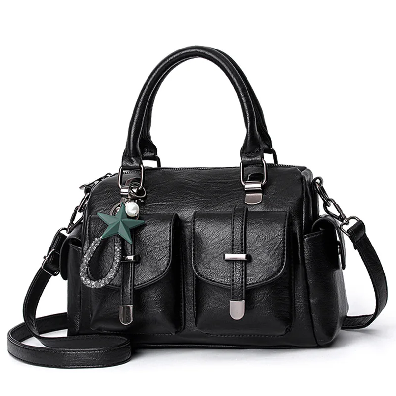 Bag Women 2022 New Fashion Handbag Korean Soft Leather Large Capacity Middle aged Mother Shoulder Bag