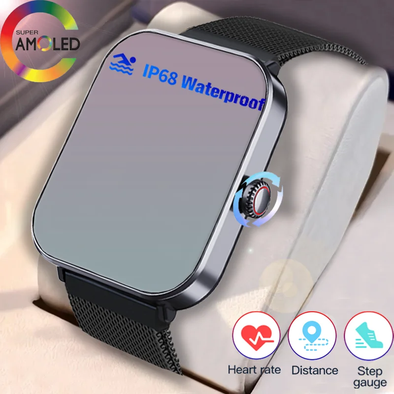 

2023 New F57LPRO Blood glucose heart rate blood pressure blood oxygen body temperature detection health sports waterproof watch
