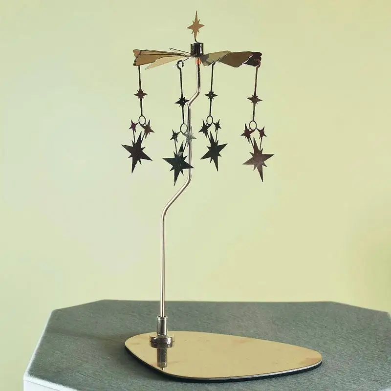 With Tray Candlestick Set Wind Chimes Home Decoration