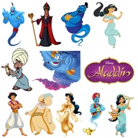 disney aladdin princess patches deal with it clothes heat transfer printing t shirt iron on patches for clothing fabric stickers