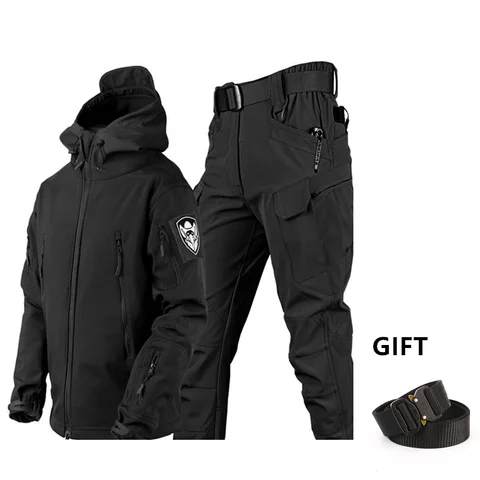 Ветрозащитный костюм из куртки и брюк для альпинизма, цвет в ассортименте - изображение