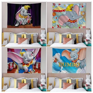 Disney Cartoon Dumbo Hanging Bohemian Tapestry Home Decoration Hippie Bohemian Decoration Divination Art Home Decor