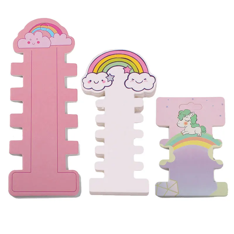 50 шт./лот заколки для волос милые радужные открытки украшений ручной работы