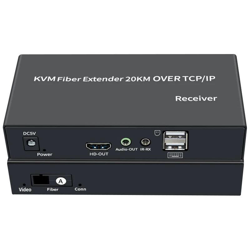 

20km HDMI-совместимый квм волоконный удлинитель более SC FiberCable TCP/IP аудио видео передатчик приемник DVD ПК для ТВ Поддержка USBMouse