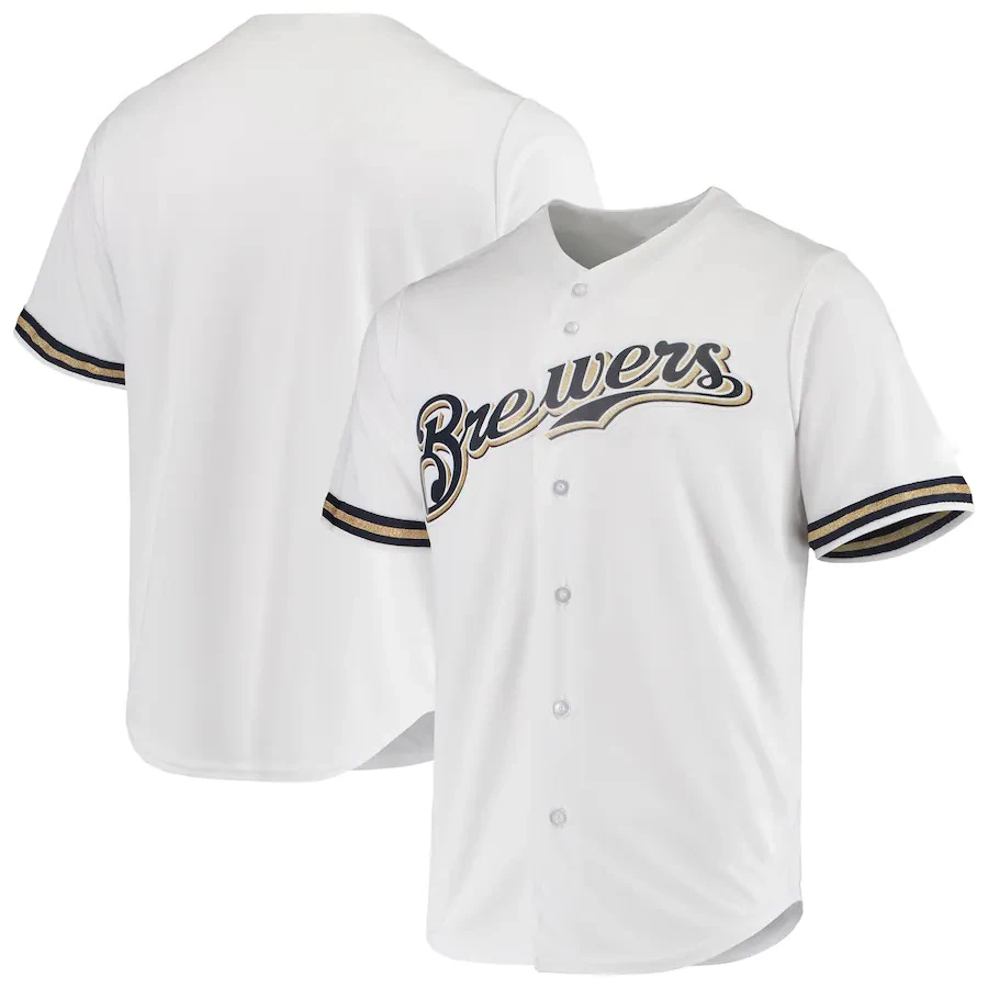 

Мужская бейсбольная Джерси Milwaukee Brewers, белая мужская одежда, футболки, кардиган, женская одежда, новинка 2022