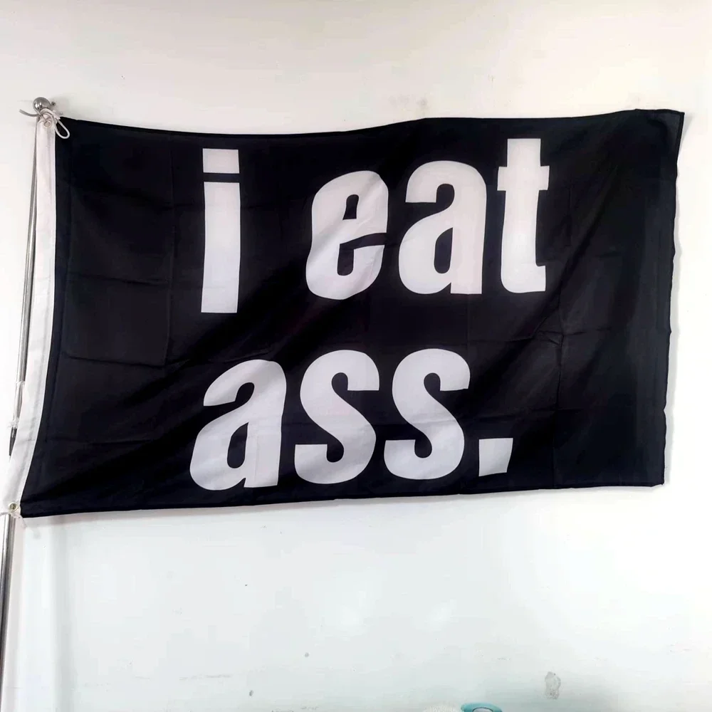 Я їм флаг задницы садовый декор для вечеринок праздников 90x150 см полиэстер