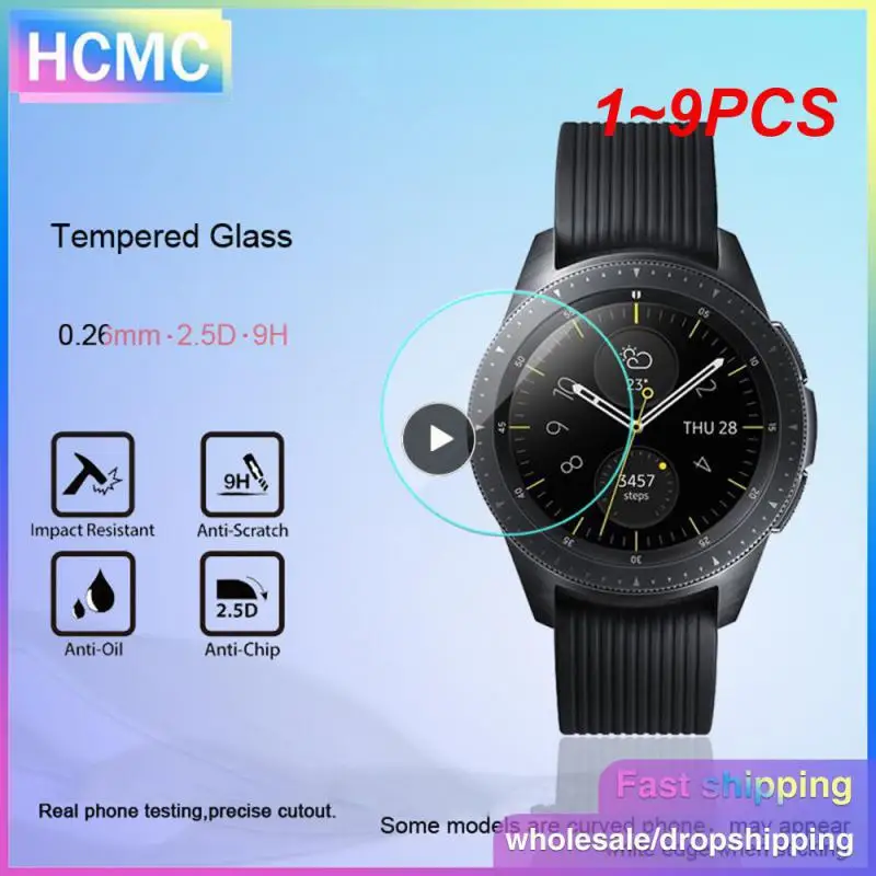 

1 ~ 9 шт. закаленное стекло для Galaxy Watch 5 4 3 42 мм 44 мм 40 мм 46 мм Защитная пленка для часов 4 классические Защитные пленки для экрана