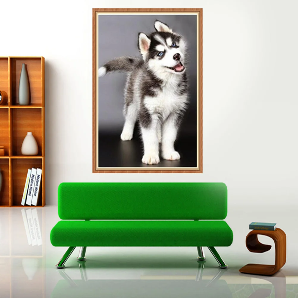 

Frameless 5D Diamond Embroidery Painting of Dog Handmade Wall Decoration Cross Stitch Printing Craft Kits