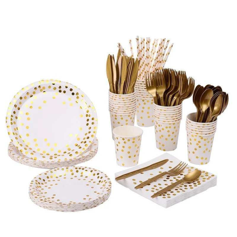 

BABY Paper Straws Tray Cup Family Party Set Christmas Wedding Cutlery Supplies Children's Birthday Bar Decoration Manufacturer