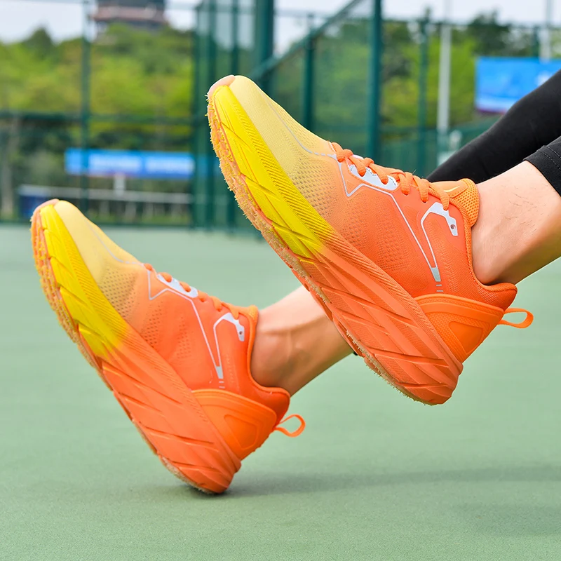 Men Sneaker Cushioning Outdoor Road Running Shoes Sport Shoes Elastic Women Walking Shoes Tenis Masculino Zapatilla Hombre