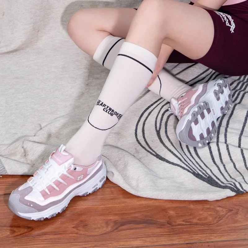 Skechers Women's sneakers Fashion Casual shoes Retro shock-absorbing Panda