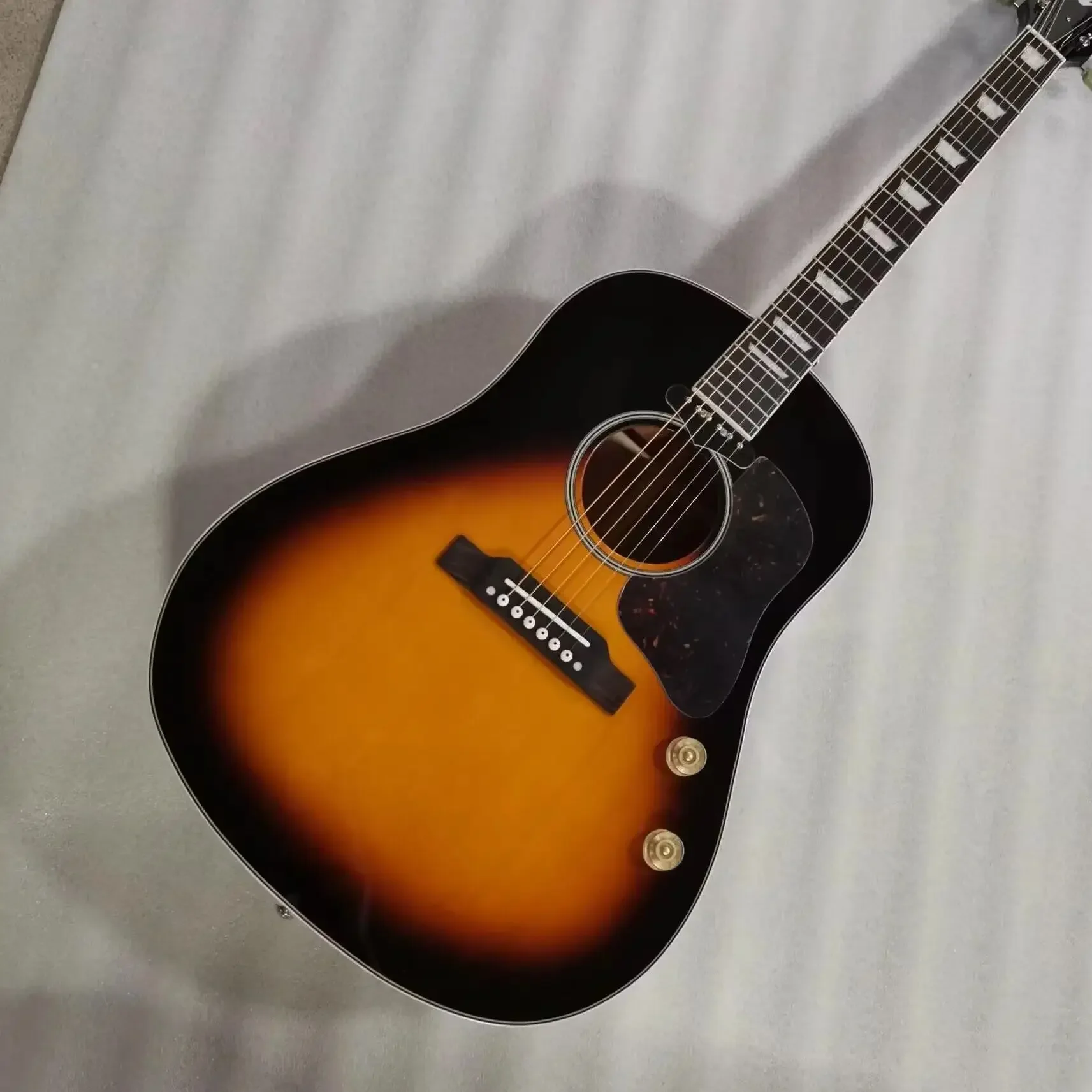 Твердая ААА sikta топ ели 160 Стильная акустическая электрическая гитара sunburst цвет