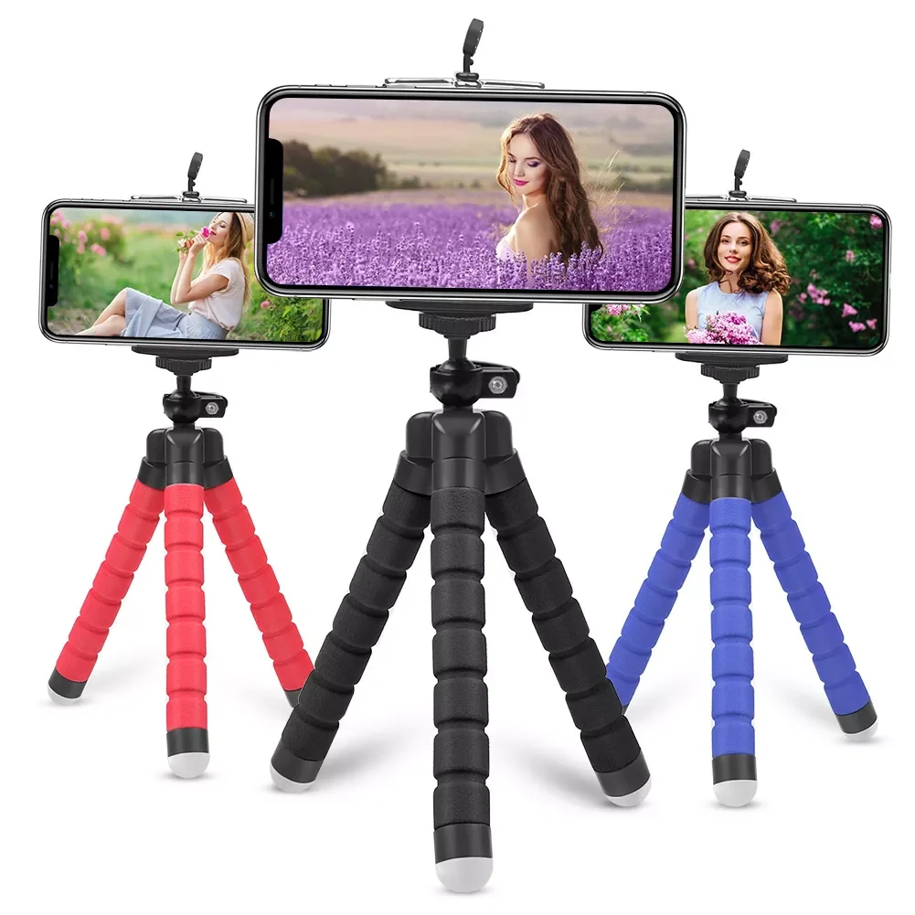 

Phone Tripod Moblie Phone Clip Bracket Holder Mount Tripod Monopod Stand For Cellphone Smartphone Camera Tripod Stand Adapter