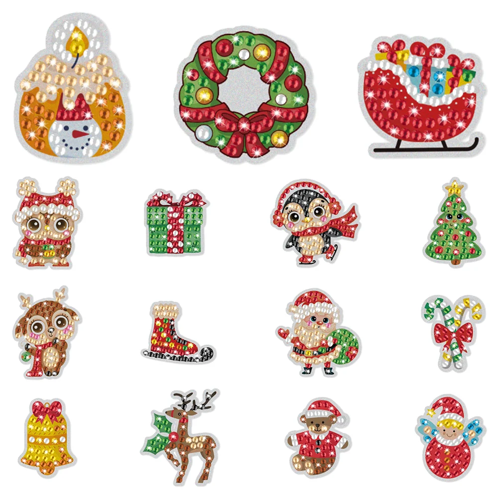 

15pcs Festival Household Decorative Diy Diy Painting Diy Drawing for Xmas Cup Diy