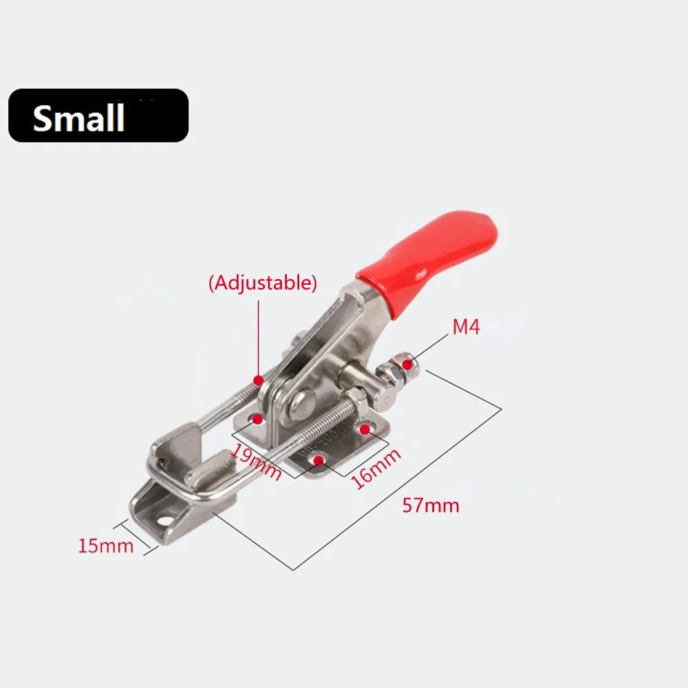 

Equipment Toggle Clamp Workshop Adjustable Easy To Install GH-431 Galvanized Iron Red Silver GH-40323 GH-421 Good Carrying