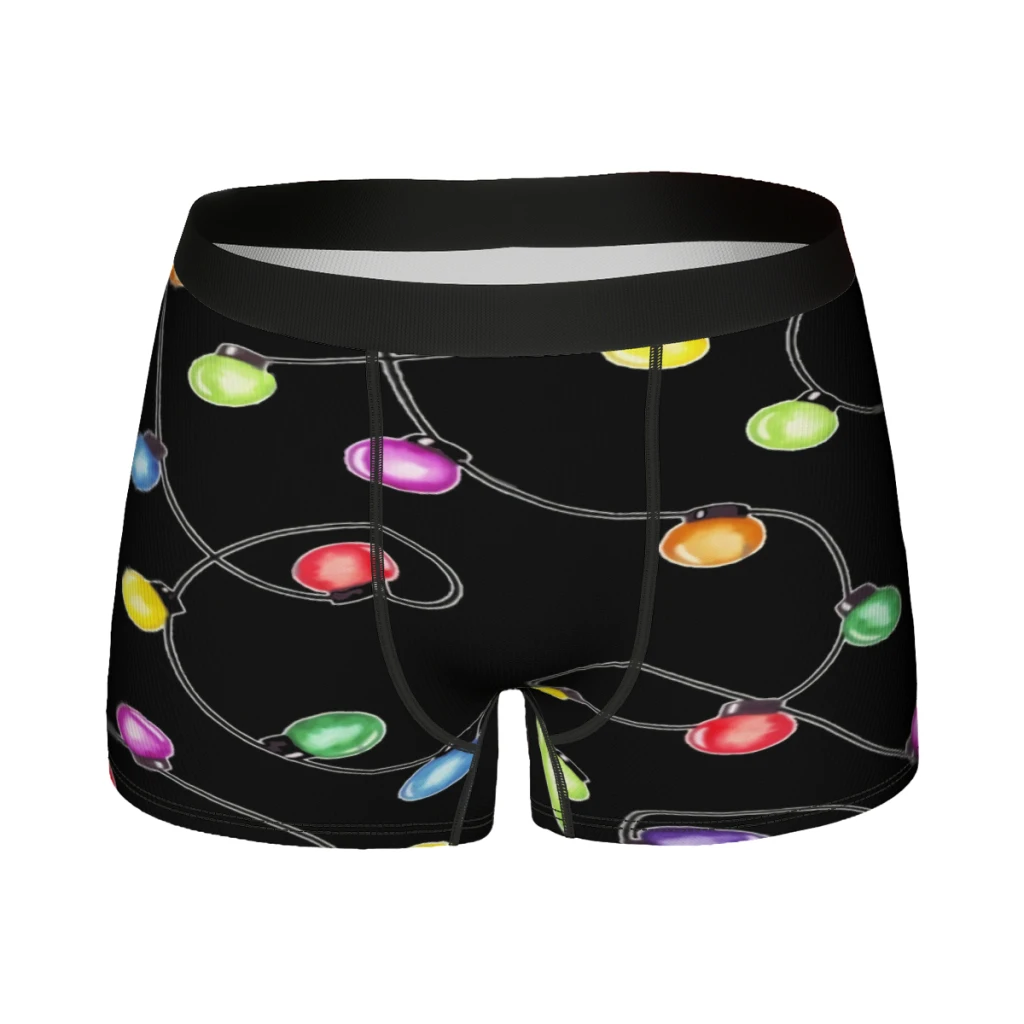 

Рождественские мужские боксеры со светодиодной подсветкой, нижнее белье, рождественские дышащие высококачественные сексуальные шорты nk, идея для подарка