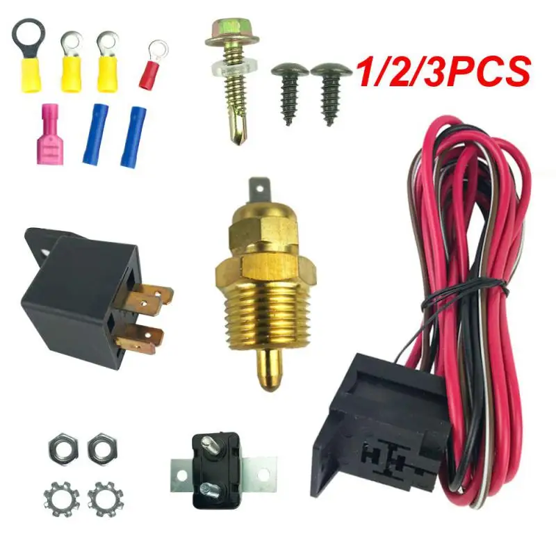 

1/2/3 шт. набор для установки электрического вентилятора 50 Ампер реле многофункциональные портативные универсальные прочные автомобильные принадлежности Набор для установки проводки 3102