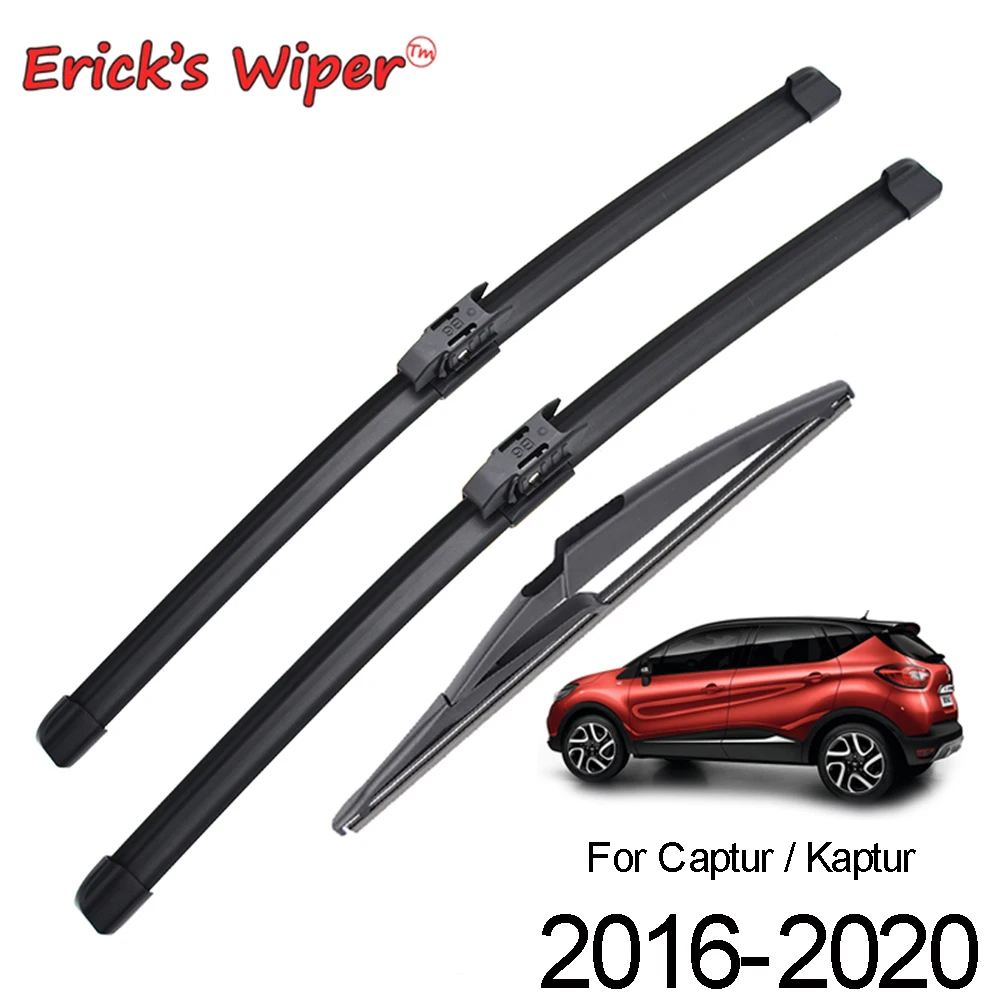 

Erick's Wiper Front & Rear Wiper Blades For Renault Captur Kaptur 2016 - 2020 Windshield Windscreen Window Brushes 26"+16"+12"