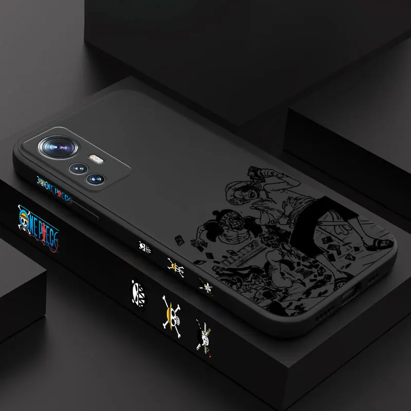 

Shanks Luffy Phone Case POCO X3 X4 NFC X5 M4 Pro M3 for Xiaomi MIX 3 2 2S Note 10 Lite liquid original Cover